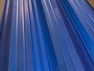 Окрашенный профнастил С10-1100, 0,45 мм, синий