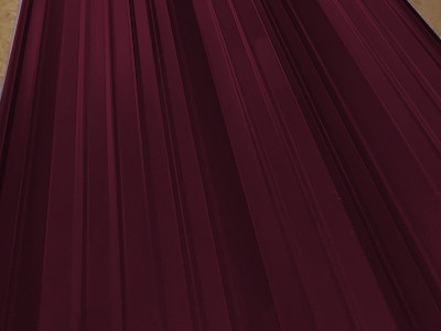 Окрашенный профнастил НС44-1000, 0,7 мм, вишневый