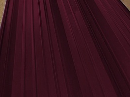 Окрашенный профнастил С20-1100, 0,4 мм, вишневый