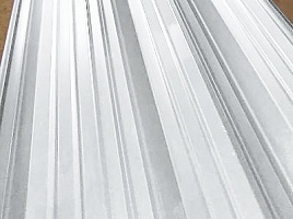 Окрашенный профнастил С8-1150, 0,45 мм, серо-белый